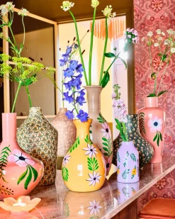 Intratuin Vase Shain rosa D 23 H 29 cm| Vasen & Krüge|Blumentöpfe & Pflanzgefäße