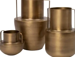 Intratuin Vase Zev gold D 32 H 42 cm| Vasen & Krüge|Blumentöpfe & Pflanzgefäße