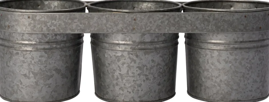 Intratuin Wand-Blumentopf Vivi zink 44 x 15 x 15 cm| Wand-Blumentöpfe|Blumentöpfe & Pflanzgefäße