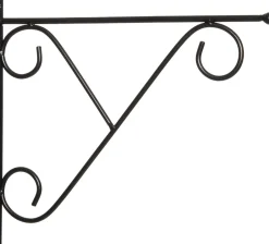 Intratuin Wandhalterung schwarz 28 x 2 x 31 cm| Haken & Bügel