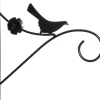 Intratuin Wandhalterung Vogel schwarz 29 x 2 x 29 cm| Haken & Bügel