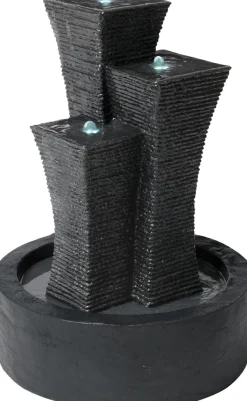 Intratuin Wasserspiel Saffir mit LED-Beleuchtung D 55 H 75,8 cm| Gartenbrunnen & Wasserspiele