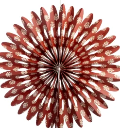 Intratuin Weihnachtsanhänger Schneeflocke braun / weiß D 31 H 5 cm| Weihnachtsdeko Zum Aufhängen