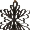 Intratuin Weihnachtsbaumanhänger Schneeflocke D 15 cm schwarz| Weihnachtsdeko Zum Aufhängen