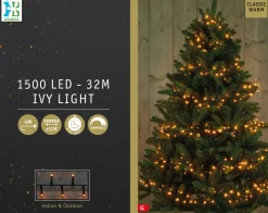 Intratuin Weihnachtsbaum-Lichterkette Ivy 32 m mit 1500 LEDs klassisch warm| Weihnachtsbaumbeleuchtung