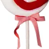 Intratuin Weihnachtsbaumschmuck Candyline Lolly mit Schleife rot / weiß 20 x 4 x 45 cm| Weihnachtsdeko Zum Aufhängen