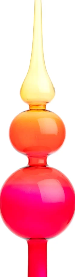 Intratuin Weihnachtsbaumspitze gelb / rot D 8 H 31 cm| Weihnachtsbaumspitzen