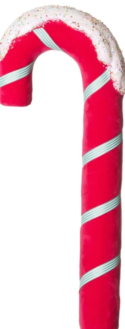 Intratuin Weihnachtsbaumschmuck Candyline Zuckerstange rosa / blau 23 x 9 x 58 cm| Weihnachtsdeko Zum Aufhängen