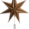 Intratuin Weihnachtsbaumspitze Stern Herbert gold D 30 H 51 cm| Weihnachtsbaumspitzen