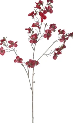 Intratuin Weihnachtsblume Pfirsichblüte rot H 87 cm| Weihnachtszweige & -Blumen