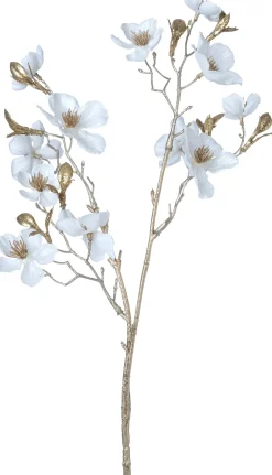 Intratuin Weihnachtsblume Pfirsichblüte weiß H 50 cm| Weihnachtszweige & -Blumen