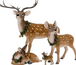 Intratuin Weihnachtsdeko Poro Reh braun 50 x 25 x 56 cm| Weihnachtsfiguren & -Objekte