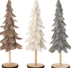 Intratuin Weihnachtsdeko Baum Mae grau D 12 H 33 cm| Weihnachtsfiguren & -Objekte