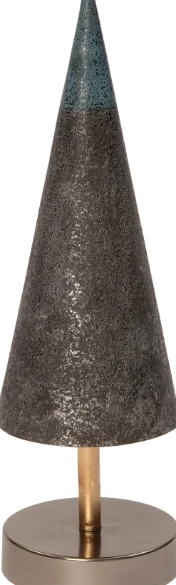 Intratuin Weihnachtsdeko Baum mit Ständer grau D 10 H 34 cm| Alternative Weihnachtsbäume