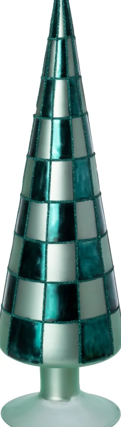 Intratuin Weihnachtsdeko Baum Cross grün D 9 H 35 cm| Weihnachtsfiguren & -Objekte