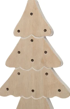 Intratuin Weihnachtsdeko Baum natur 14 x 2 x 21 cm mit Beleuchtung extra warm| Weihnachtsfiguren & -Objekte