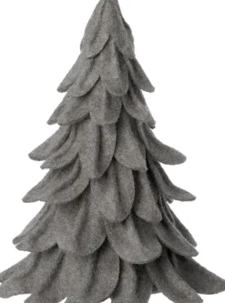 Intratuin Weihnachtsdeko Baum Mae grau D 17 H 22 cm| Weihnachtsfiguren & -Objekte
