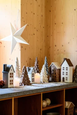 Intratuin Weihnachtsdeko Baum Mae weiß D 17 H 22 cm| Weihnachtsfiguren & -Objekte