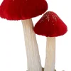 Intratuin Weihnachtsdeko Pilze Sieni rot 10 x 8 x 16 cm| Weihnachtsfiguren & -Objekte