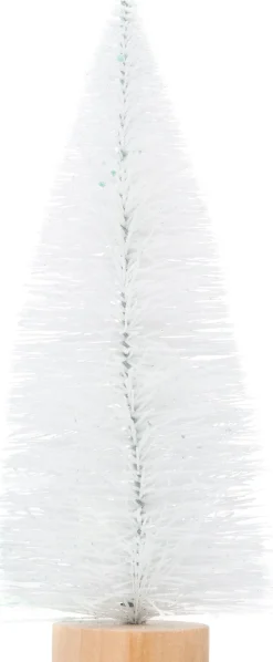 Intratuin Weihnachtsdeko Baum 7 x 7 x 15 cm weiß| Weihnachtsfiguren & -Objekte