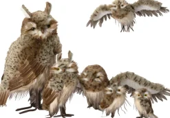 Intratuin Weihnachtsdeko Eule braun 33 x 8 x 17 cm| Weihnachtsfiguren & -Objekte