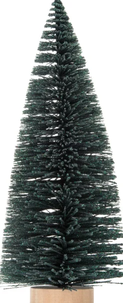 Intratuin Weihnachtsdeko Baum 11 x 11 x 31 cm dunkelgrün| Weihnachtsfiguren & -Objekte