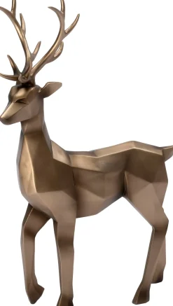 Intratuin Weihnachtsdeko Hirsch Tarja gold 24,6 x 10 x 39,4 cm| Weihnachtsfiguren & -Objekte