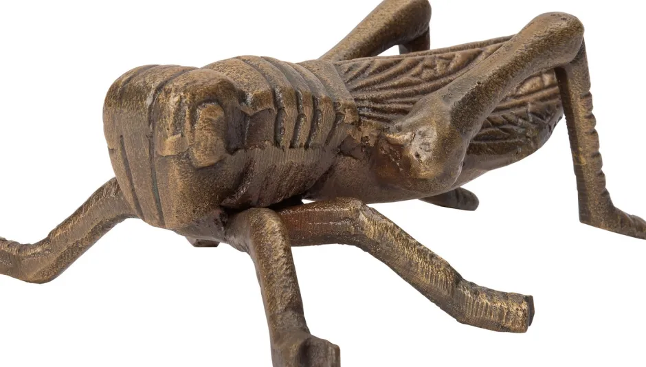 Intratuin Weihnachtsdekoration Grashüpfer bronze 15 x 11 x 6 cm| Dekofiguren & -Objekte