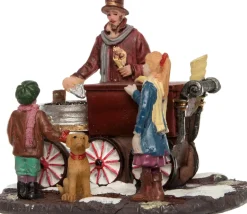 Intratuin Weihnachtsdorf Miniatur-Eiswagen 9 x 7 x 7 cm| Weihnachtsdorf Figuren & Objekte