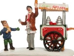 Intratuin Weihnachtsdorf Miniatur-Eiswagen 11 x 4,5 x 6 cm| Weihnachtsdorf Figuren & Objekte