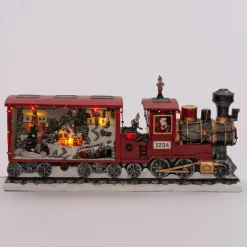 Intratuin Weihnachtsdorf Miniatur-Eisenbahn (animiert) 56 x 16 x 27 cm| Weihnachtsdorf Figuren & Objekte
