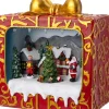 Intratuin Weihnachtsdorf Miniatur Geschenkszene 18,5 x 12,5 x 21,5 cm| Weihnachtshäuschen