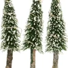 Intratuin Weihnachtsdorf Deko-Bäume mit LED Beleuchtung D 3,5 H 14 cm 3 St.| Weihnachtsdorf Figuren & Objekte