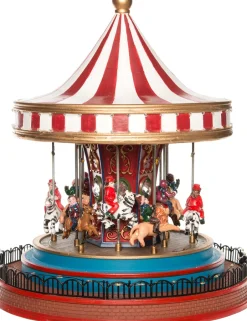 Intratuin Weihnachtsdorf Karussell 22,5 x 22,5 x 26,5 cm| Weihnachtsdorf Figuren & Objekte