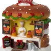 Intratuin Weihnachtsdorf Miniatur Hamburgerstand 12 x 12,5 x 15 cm| Weihnachtsdorf Figuren & Objekte