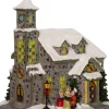 Intratuin Weihnachtshäuschen Kirche mit Chor 24 x 14 x 24,5 cm| Weihnachtshäuschen