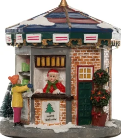 Intratuin Weihnachtshäuschen Kiosk 11 x 11 x 12 cm| Weihnachtshäuschen