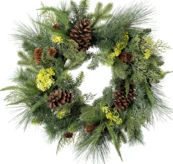 Intratuin Weihnachtskranz Zapfen D 60 H 13 cm| Weihnachtskränze