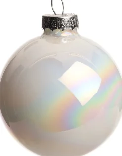Intratuin Weihnachtskugeln perlweiß matt und glänzend D 5,7 cm 10 St.| Weihnachtskugeln & -Anhänger