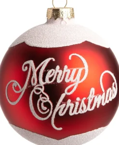 Intratuin Weihnachtskugeln Rioux rot D 8 cm| Weihnachtskugeln & -Anhänger