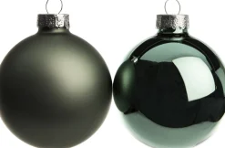Intratuin Weihnachtskugeln grün matt und glänzend D 6 cm 10 St.| Weihnachtskugeln & -Anhänger