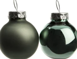 Intratuin Weihnachtskugeln grün matt und glänzend D 2,5 cm 24 St.| Weihnachtskugeln & -Anhänger