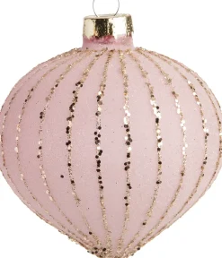 Intratuin Weihnachtskugeln Piennes rosa D 8 cm| Weihnachtskugeln & -Anhänger