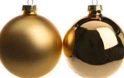 Intratuin Weihnachtskugeln gold matt und glänzend D 8 cm 6 St.| Weihnachtskugeln & -Anhänger