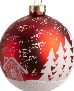 Intratuin Weihnachtskugeln Rioux rot D 8 cm| Weihnachtskugeln & -Anhänger