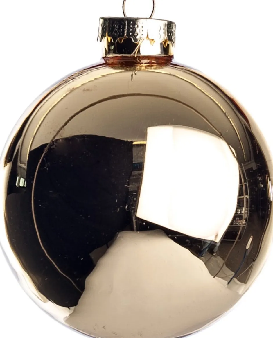 Intratuin Weihnachtskugeln gold glänzend D 7 cm 8 St.| Weihnachtskugeln & -Anhänger