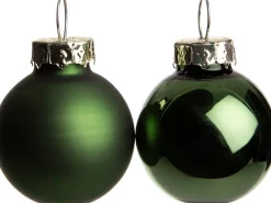Intratuin Weihnachtskugeln grün matt und glänzend D 3,5 cm 16 St.| Weihnachtskugeln & -Anhänger