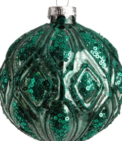 Intratuin Weihnachtskugeln Clam grün D 8 cm| Weihnachtskugeln & -Anhänger