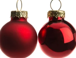 Intratuin Weihnachtskugeln rot matt und glänzend D 2,5 cm 24 St.| Weihnachtskugeln & -Anhänger