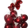 Intratuin Weihnachtskugeln Set rot D 6 cm 16 St.| Weihnachtskugeln & -Anhänger